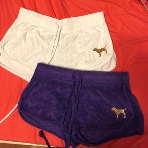 VS PINK terry cloth shorts